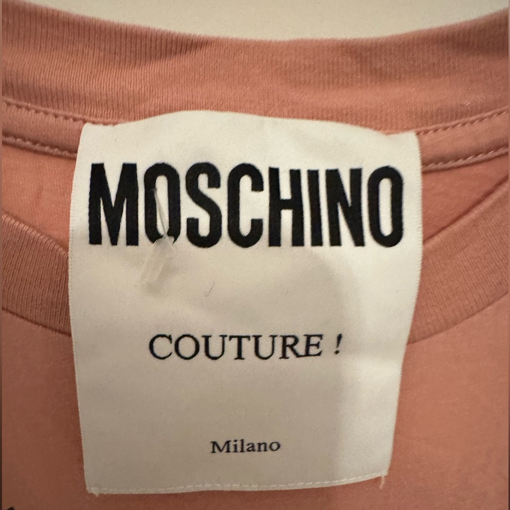 Moschino Pink Cotton T-Shirt